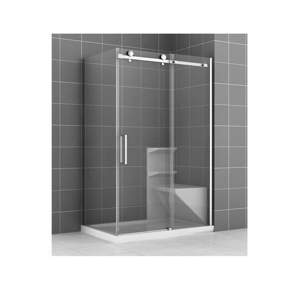 Shower insert Karé left side white