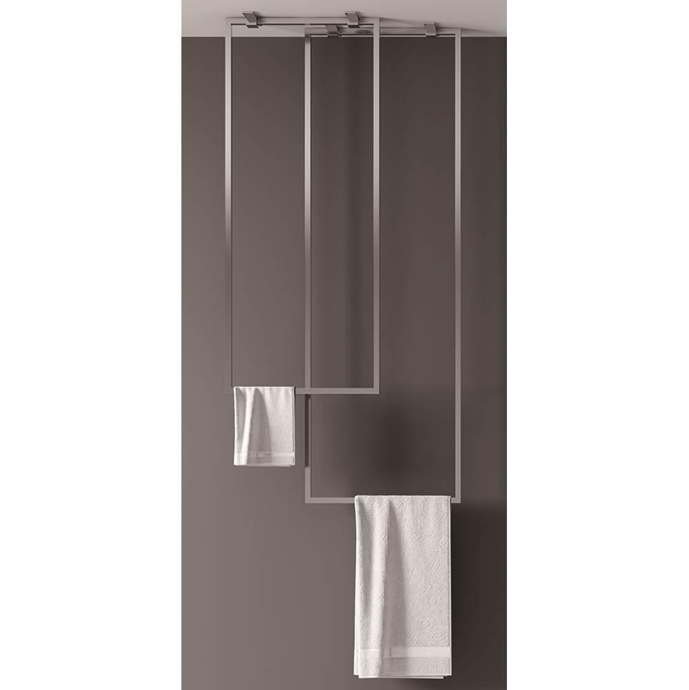Ceiling towel bars duo
