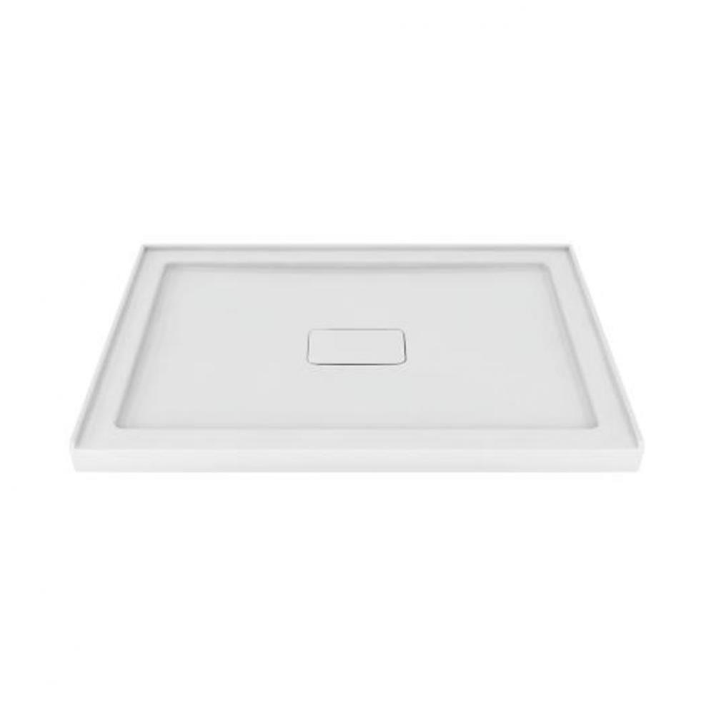 Shower Tray Rectangle Left Flange 48X36 White
