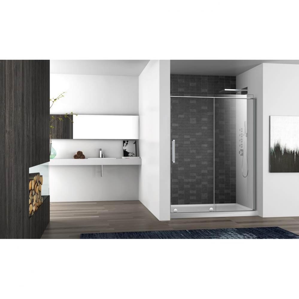 Slim 60 chrome straight shower door