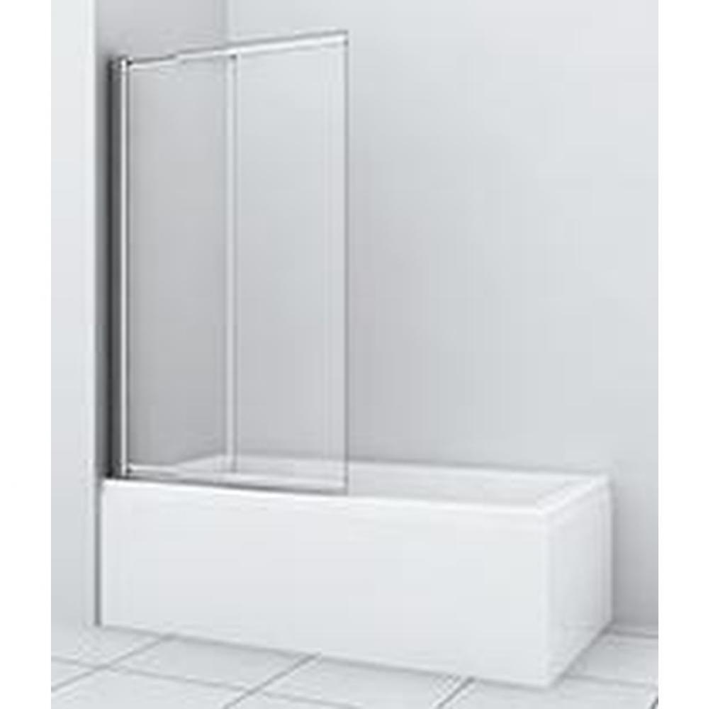 Verdi 40'' bath screen chrome clear