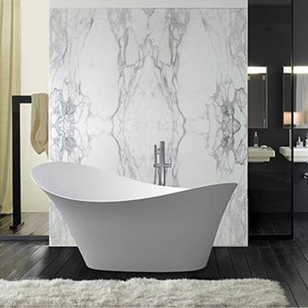 Evora white tub 72 1/2 x 35 1/2 x 33 1/2 with waste & overflow