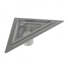 Zitta Canada AD0606TRZ16 - 6'' x 6'' triangular flange Edge SS channel with menbrane