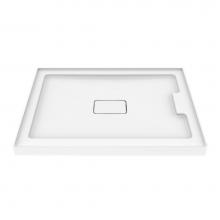 Zitta Canada B4836CRER1 - Shower tray column right flange 48x36 white