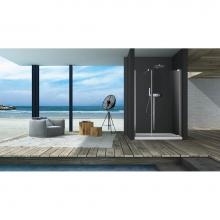 Zitta Canada DAA4800ASTA21 - Amaly 48 chrome clear straight shower door