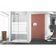 Zitta Canada DBM4800ASTH24 - Bellini 48'' chrome FROST Pattern RIGHT shower