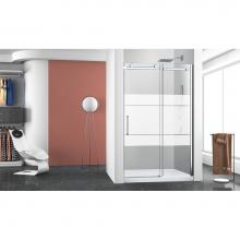 Zitta Canada DBM6000ASTG24 - Bellini 60'' chrome FROST patern LEFT shower