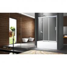 Zitta Canada DCL6000BSTC21 - Caldara 60'' BATH TUB chrome clear straight door
