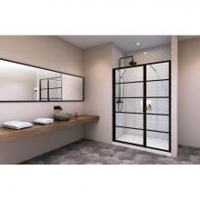 Zitta Canada DMT4800ASTA76 - Materia 48'' door alcove black clear and black frame