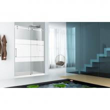 Zitta Canada DPB4800ASTG24 - Piazza 48'' chrome FROST patern LEFT shower