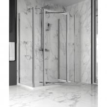 Zitta Canada DXN3200PSTX21+DXN4800ASTC22+DXN3200PSTX21 - Xenia 48 chrome clear straight shower door 2 fix panel + 2x Xenia 32 chrome clear straight return