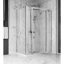Zitta Canada DXN4800ASTC22+DXN3200PSTX21 - Xenia 48 chrome clear straight shower door 2 fix panel + Xenia 32 chrome clear straight return pan