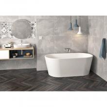 Zitta Canada TEP5932FA001E - Espa freestanding white tub 58 3/4 x 31 1/2 x 24 chrome Elevation system