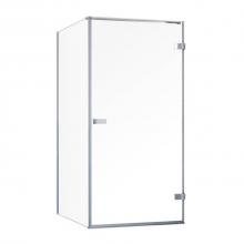 Zitta Canada DGC3600RSTH21 - Goccio 36 corner inst. RIGHT chrome clear straight shower door