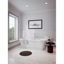 Zitta Canada TME6034FA001 - Merit Freestanding Tub White 60 X 33 1/2 X 25 Chrome