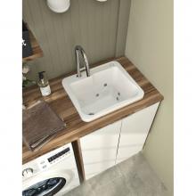 Zitta Canada SE2522ARWT - Acrylic Laundry Tub 25'' X 21 1/2'' X 15 1/3'' Whirlpool