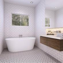 Zitta Canada TEP5432FA001 - Espa freestanding white tub 54 x 31 1/2 x 24 chrome OVF