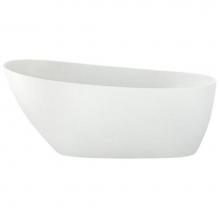 Zitta Canada TIS5929FA001 - Issa white tub 59 1/2 x 29 x 27 1/2 chrome OVF