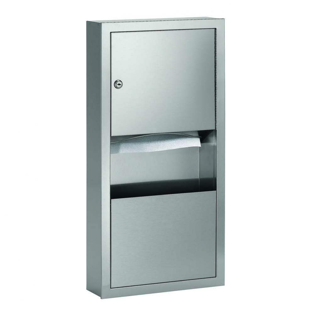 Towel/Waste, 2 Gal, Surface-Mounted