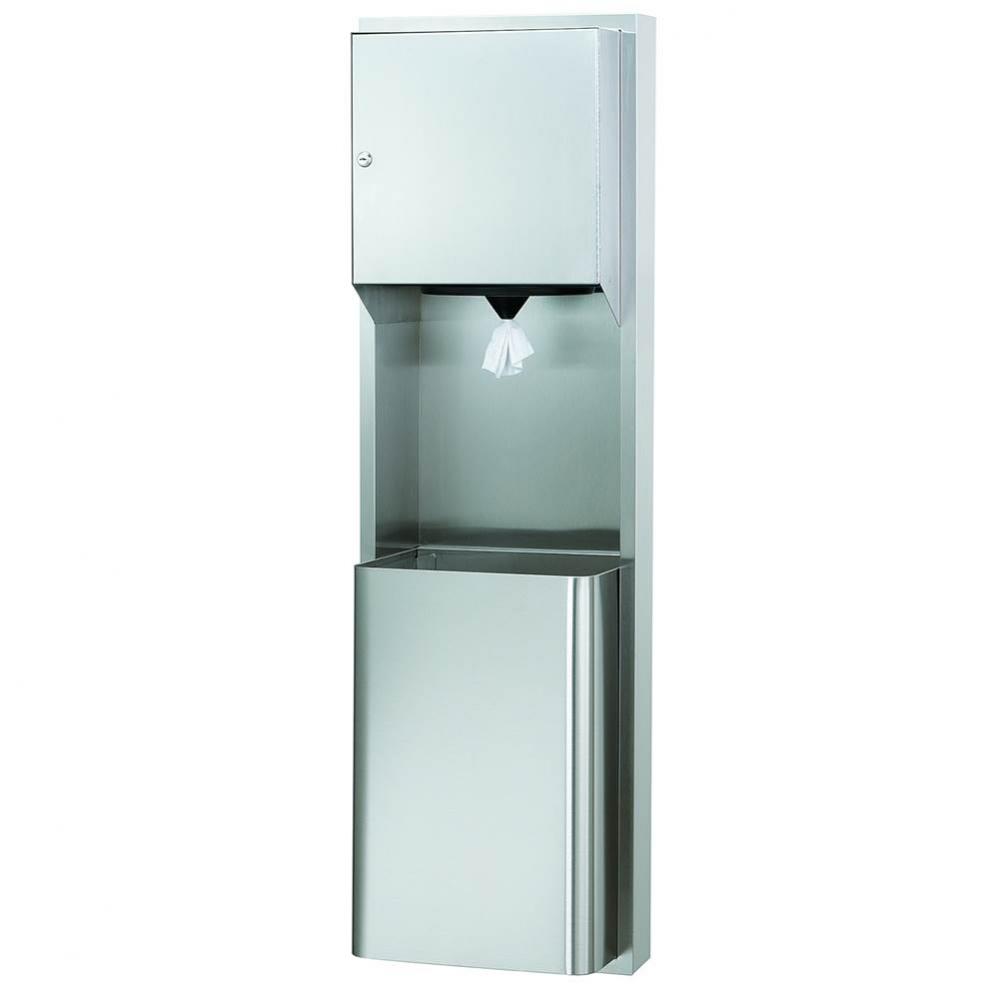 Towel/Waste, 18 Gal, Semi-Rec