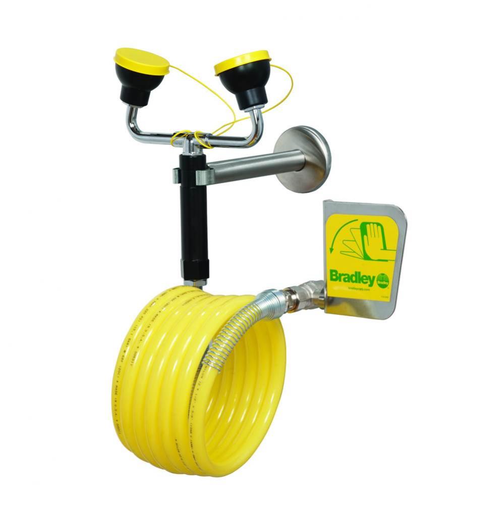 Wall-Mounted Dual Purpose Stationary or Removable Eye/Face Wash