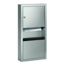 Bradley 2291-110000 - Towel/Waste, 2 Gal, Surface-Mounted