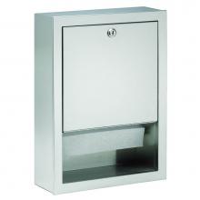 Bradley 2441-000000 - Towel Disp, Folded, Recessed
