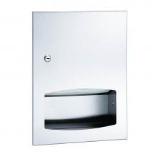 Bradley 2442-780000 - Towel Disp, Folded, Recess Mounted