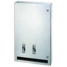 Bradley 407-114500 - Napkin/Tampon Vendor,Surf-Mtd,$.25