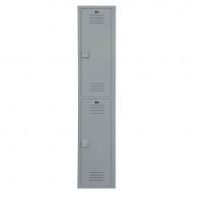 Bradley LK1215602HV-200 - Locker 12in.W 15in.D 60in.H, 2-Tier