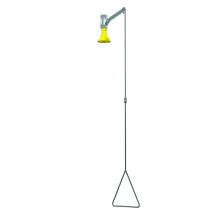 Bradley S19-130BF - Vertical Supply - Barrier Free, Impact Resistant Plastic Showerhead