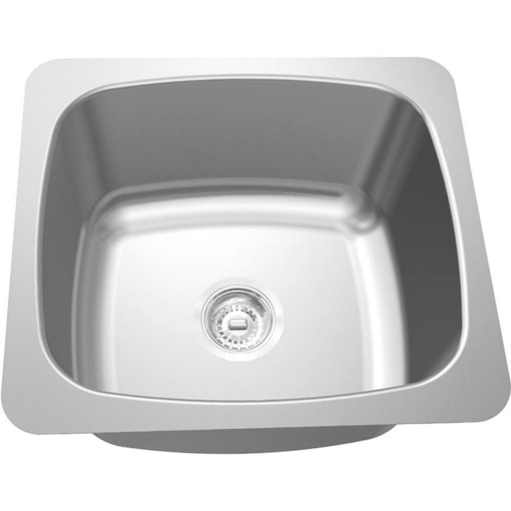 Type 316 laboratory - Undermounts, single, 18 gauge, T316