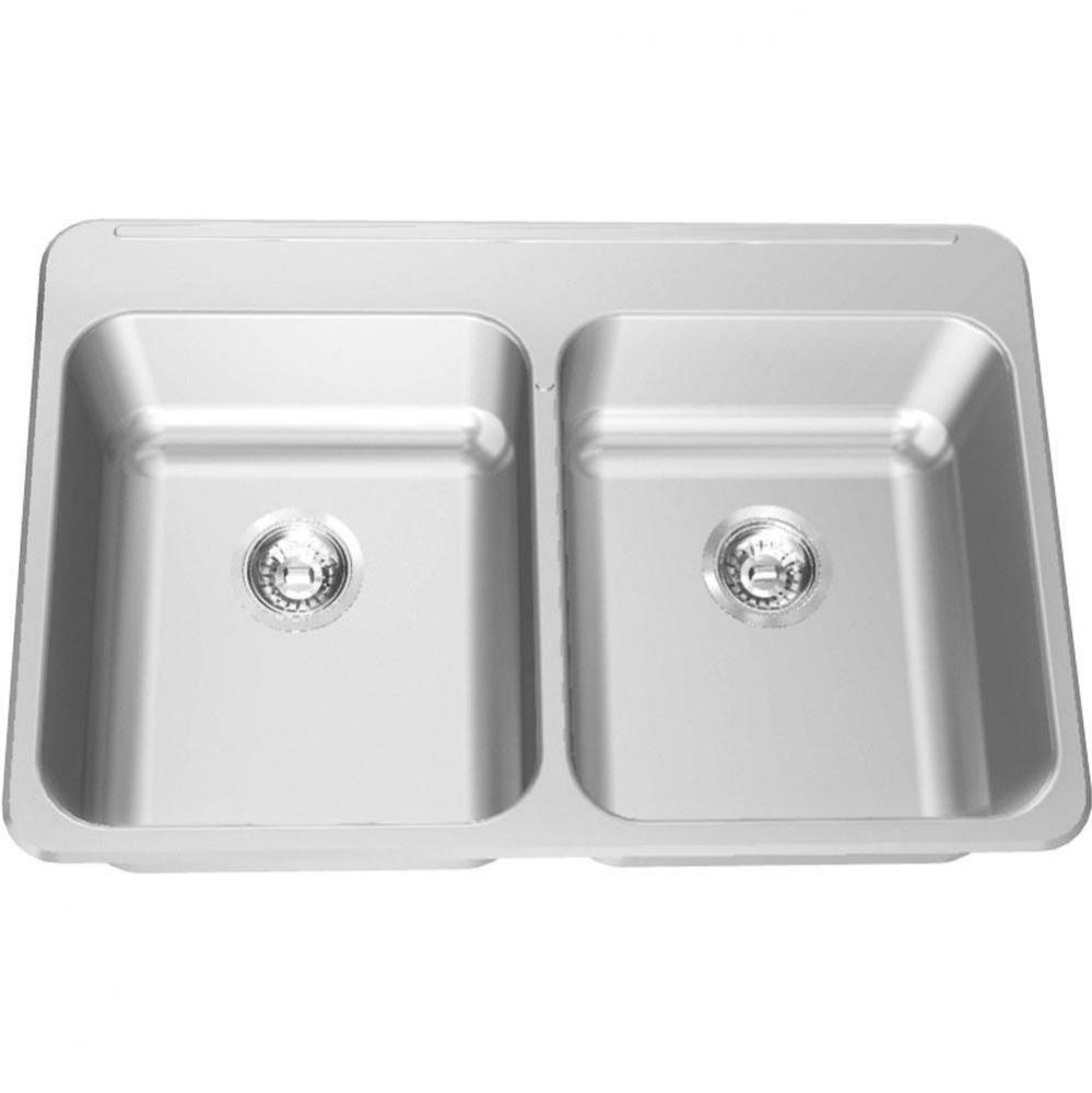 Type 316 laboratory - Double, with ledge, 18 gauge, T316