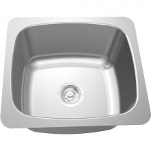 Franke Commercial Canada UCS4610/316P-1 - Type 316 laboratory - Undermounts, single, 18 gauge, T316