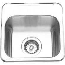 Franke Commercial Canada LBS9106-1/1 - Single Compartment Topmount Sinks - Single, with ledge, 20 gauge