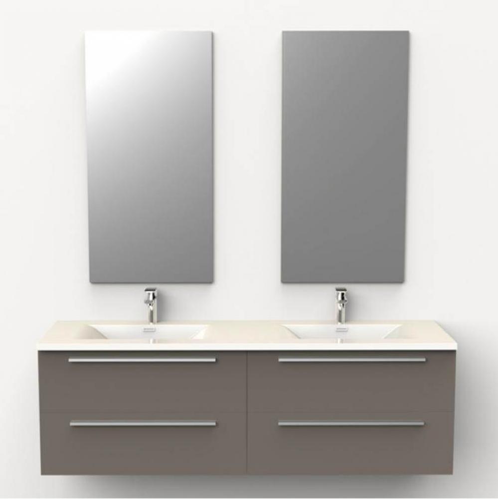 Make-Up Basin/Cabinet Set Nero