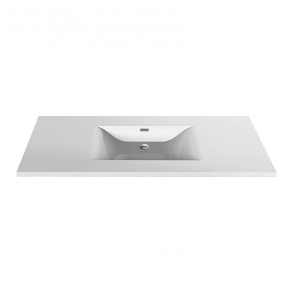 Make-Up Single Middle Basin White
