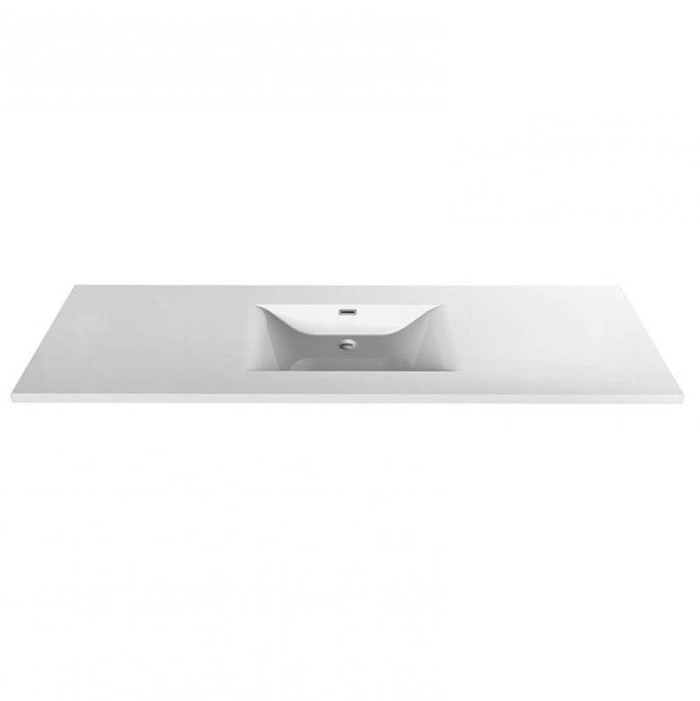 Make-Up Single Middle Basin White
