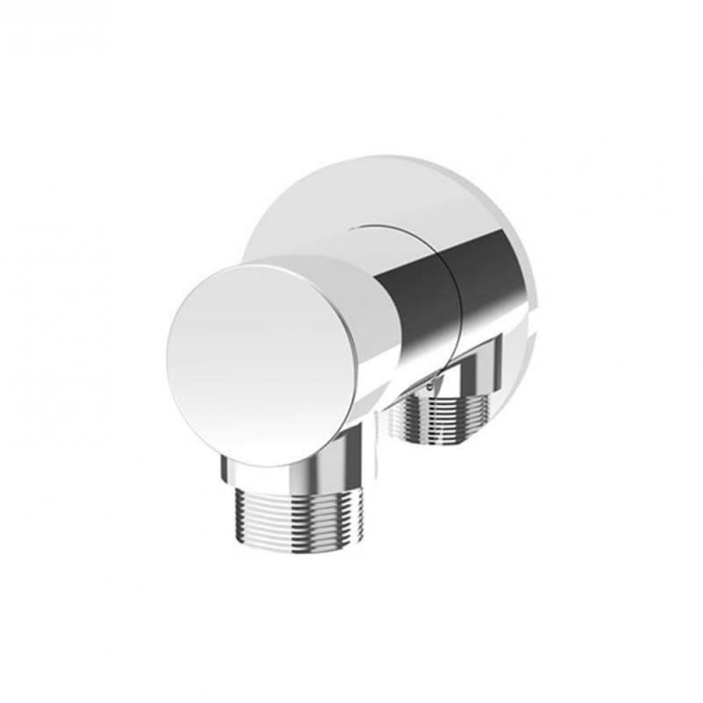 Round Slip-On Water Connector Chrome