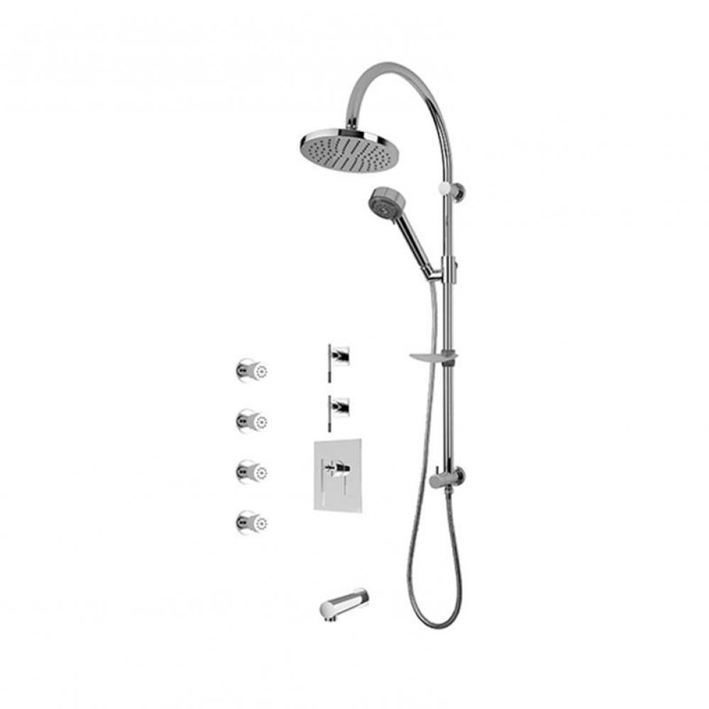 Evita/Hadria 3/4'' Pex Therm. Shower Set Chrome