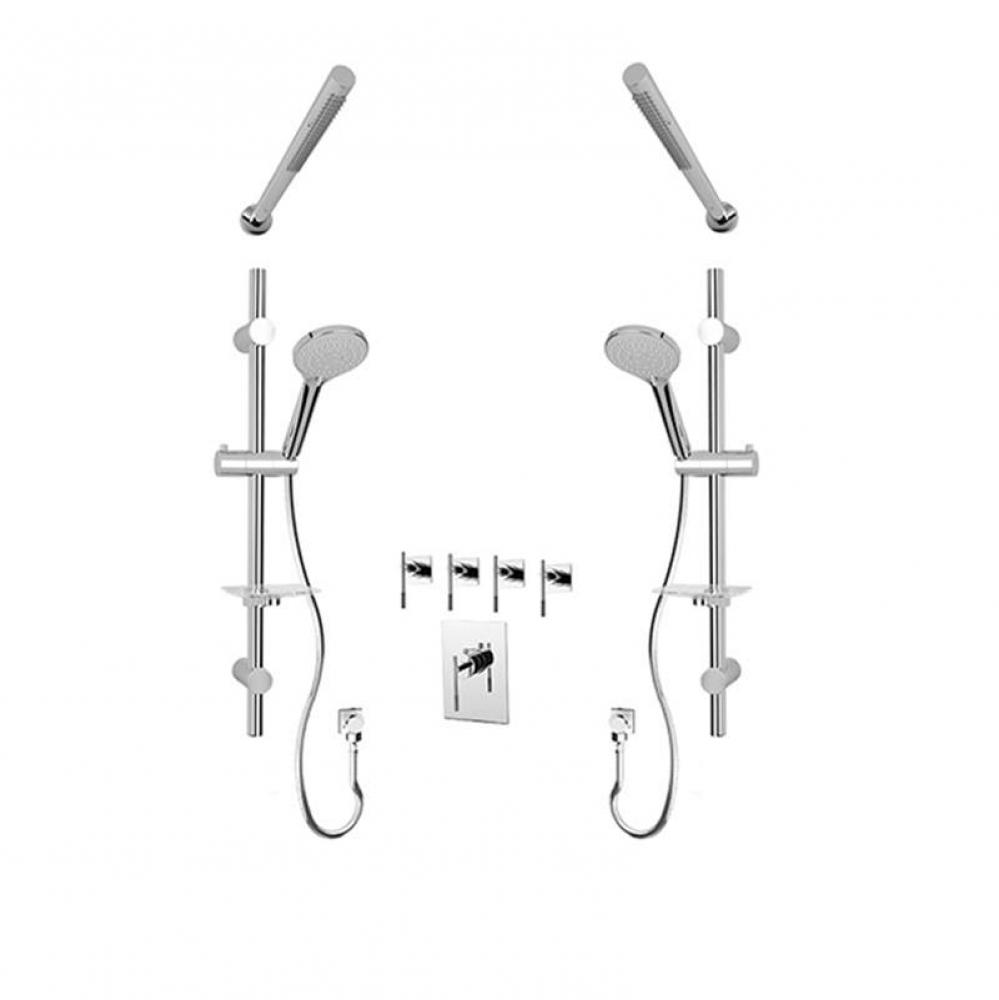 Evita/Hadria 3/4'' Pex Therm. Shower Set Chrome