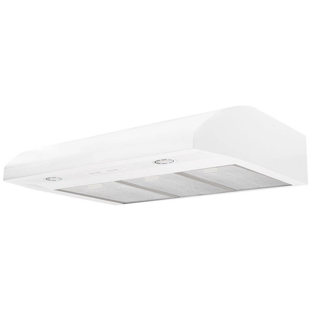 36'' White with 2 Speed Control, LED Lighting
