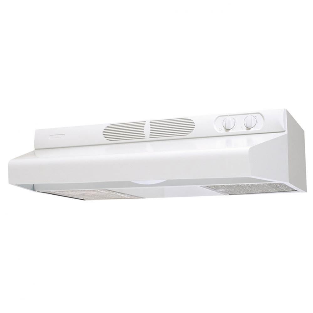 36'' White Variable Speed Control, LED Lighting
