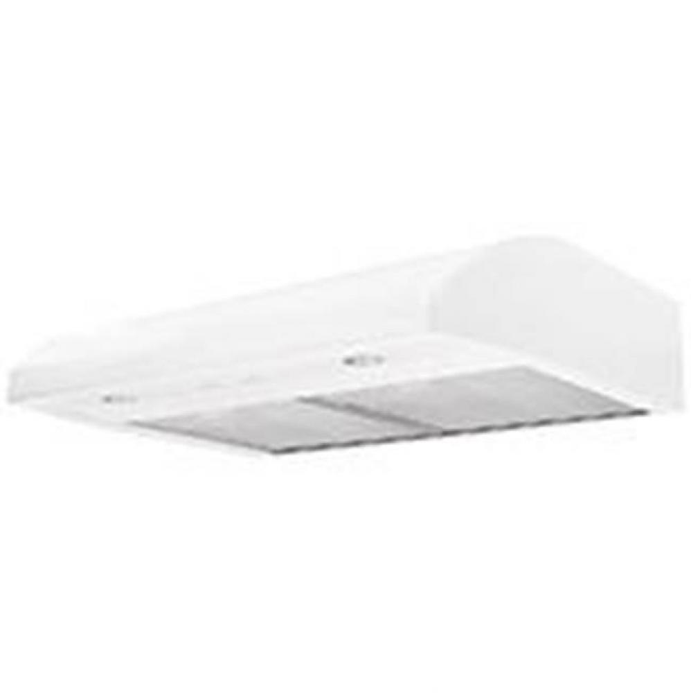 Advantage Essence Under Cabinet Range Hood White w/2 Speed Control, Halogen Lighting