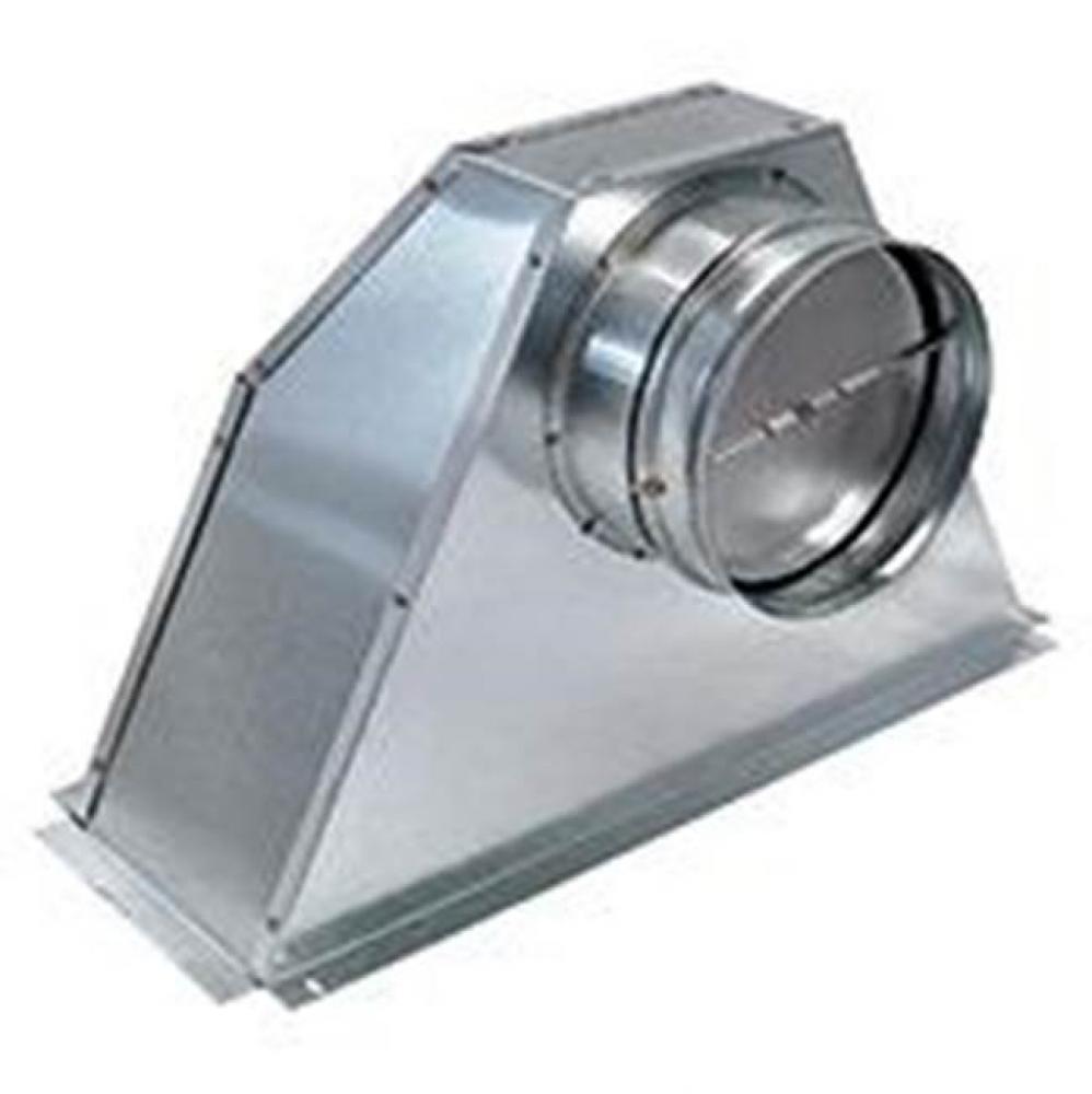 Professional Series Outlet Adaptor Horizontal Metal Outlet Adapter w/Damper