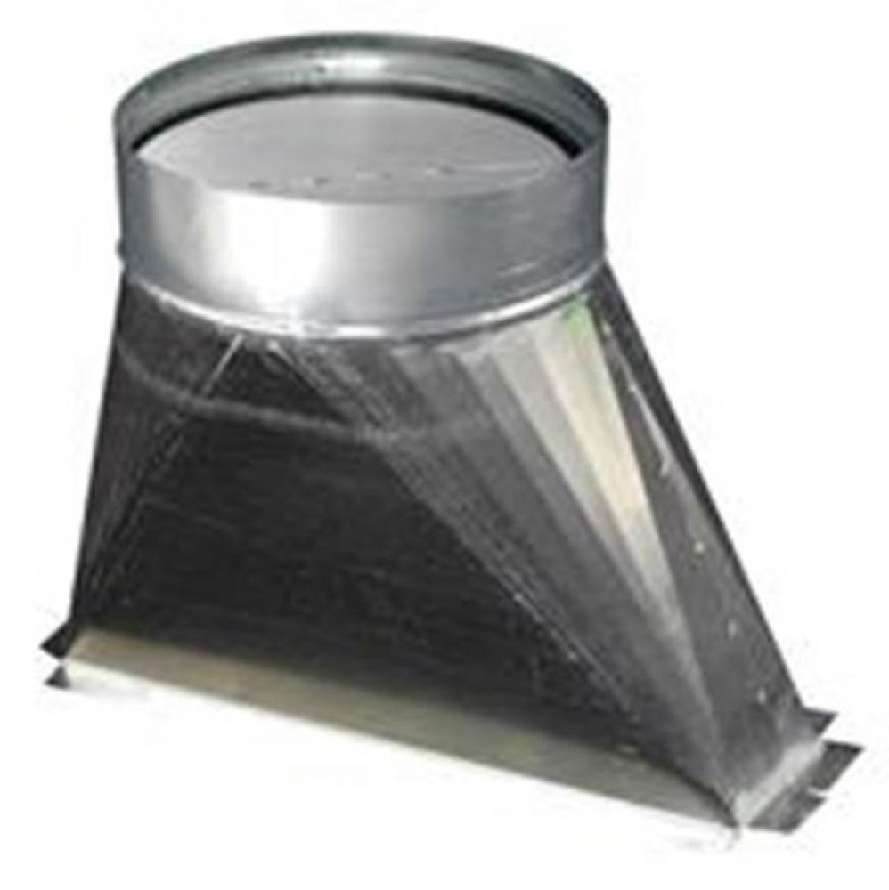 Professional Series Outlet Adaptor Vertical Metal Outlet Adapter w/Damper