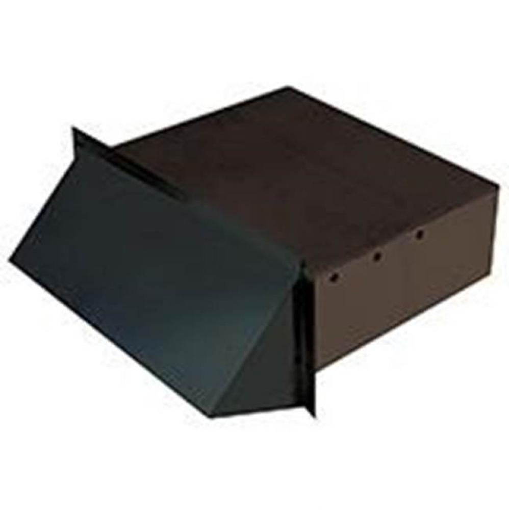 Ducting Connection 3-1/4'' x 10'' Black Wall Cap