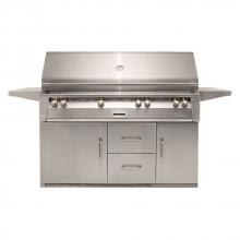 Alfresco ALXE-56BFGR-LP - 56'' Sear Zone Grill On Refrigerated Base