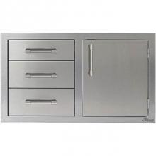 Alfresco AXE-DDC-R-42SC - 42'' Door Drawer Combo - Right
