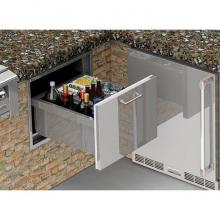 Alfresco AXE-ID - 26'' Under Counter Ice Drawer & Bev Center Insulated